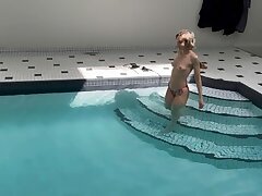 Wife Gets Spitroasted At Public Pool Ending In Huge Double Facial