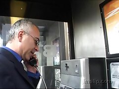 Delicate trainee in a school skirt