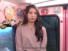 Monitoring AV × Magic Mirror Bus Collab: Street NTR in Front of Her Husband - Modest Wife Attempts 