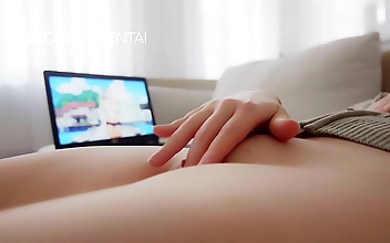Shy Girl Becomes Wildly Seductive Grinding and Screaming